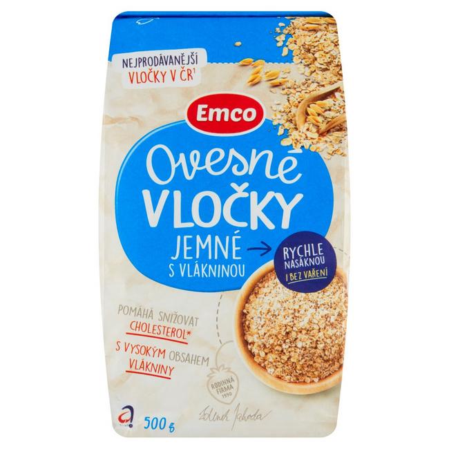 Emco Ovsené vločky jemné s vlákninou 500 g - Klas
