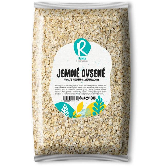 Ravita Vločky ovsené jemné s vlákninou 400 g - Klas