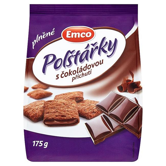 Emco Plnené vankúšiky s čokoládovou príchuťou 175 g - Klas
