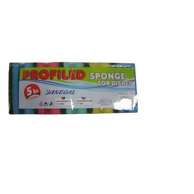 Janegal špongia na riad tvarovaná  5 ks - Klas