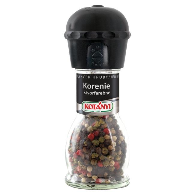 Kotányi Korenie celé štvorfarebné mlynček hrubý/jemný 35 g - Klas