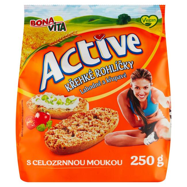 Bona Vita Active Krehké rožteky s celozrnnou múkou 250 g - Klas