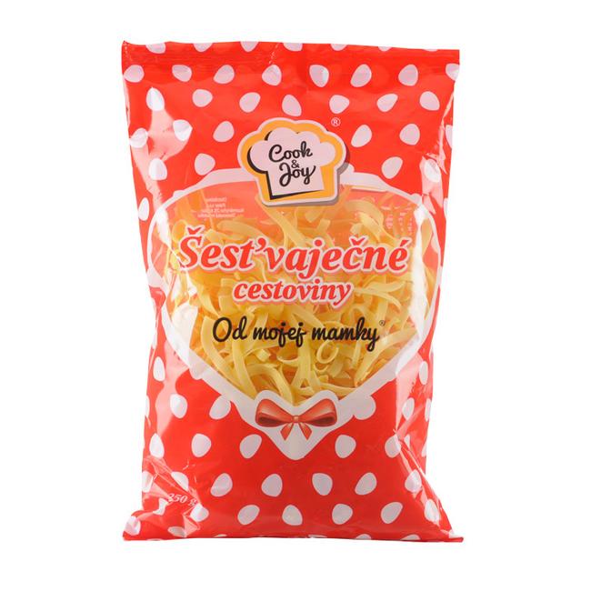 Cook & Joy Šesťvaječné cestoviny rezance 250 g - Klas