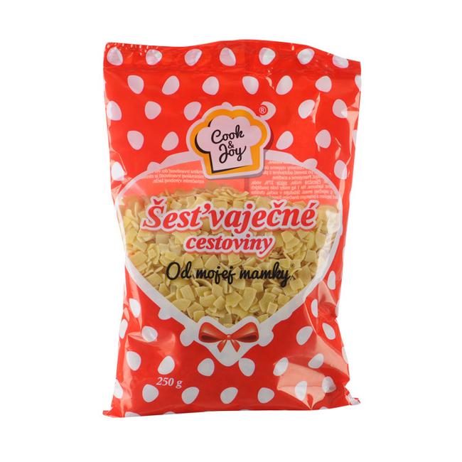 Cook & Joy Šesťvaječné cestoviny štvorčeky 250 g - Klas