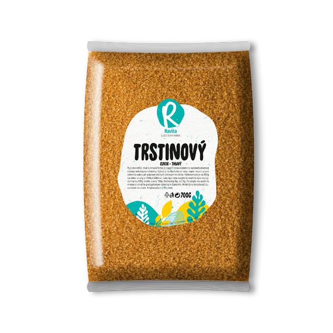 Ravita Cukor trstinový tmavý 700 g - Klas