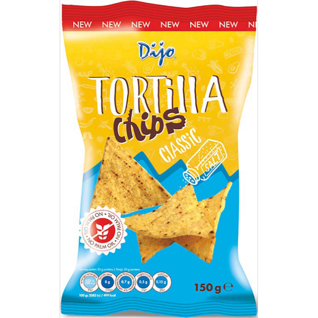 Dijo Tortilla chips solené 150 g - Klas