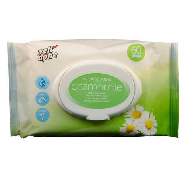 Well Done Vlhčený toaletný papier harmanček 60 ks - Klas