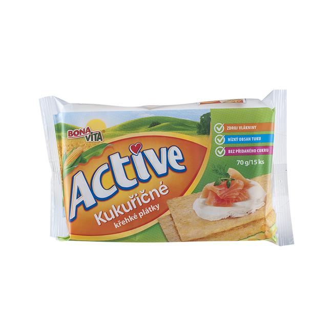 Bonavita Active krehké plátky kukuričná 70 g - Klas