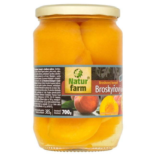 Natur Farm Kompót broskyňový prémium 700 g - Klas