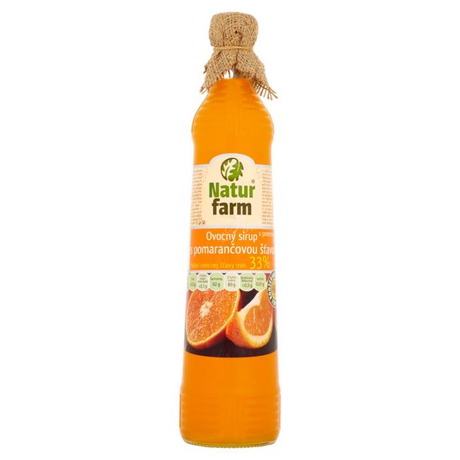 Natur Farm Ovocný sirup s pomarančovou šťavou 700 ml - Klas