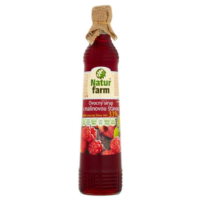 Natur Farm Ovocný sirup s malinovou šťavou 700 ml - Klas