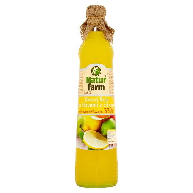 Natur Farm Ovocný sirup so šťavami z citrusov 700 ml - Klas