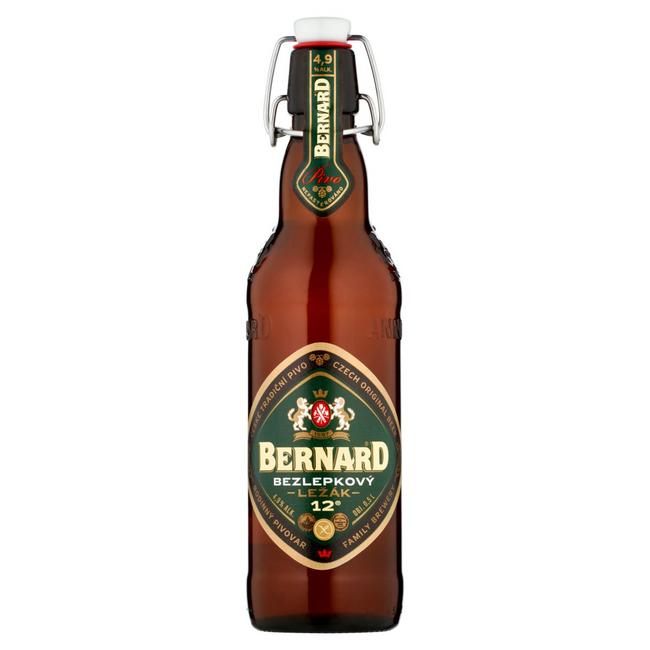 Bernard Svetlý ležiak bez lepku 12% 500 ml fľaša - Klas