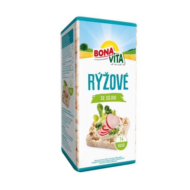 Bona Vita Celozrnné chlebíčky ryžové so sójou 120 g - Klas