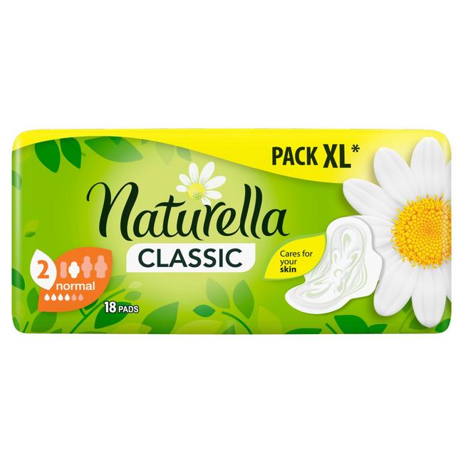 Naturella Camomile vložky Classic normal 18ks - Klas