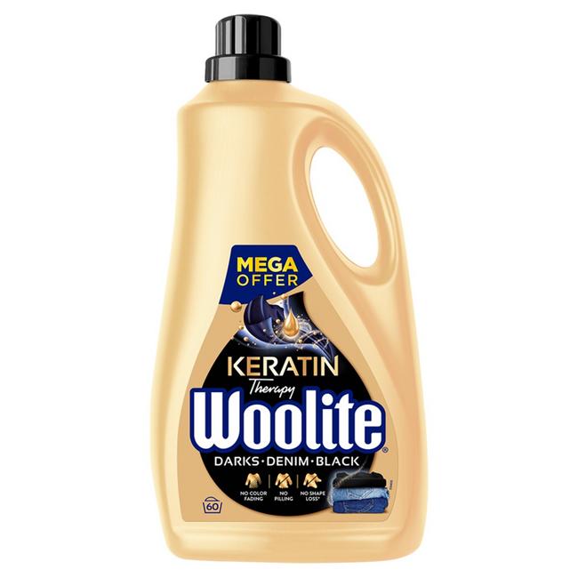 Woolite Darks, Denim, Black Tekutý Prací Prípravok 60 praní 3,6 l - Klas