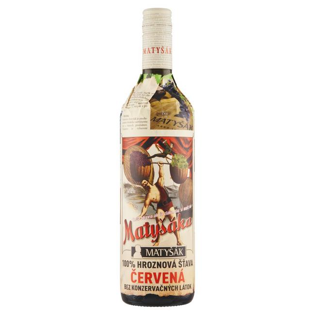 Matyšák 100% hroznová šťava červená 750 ml - Klas