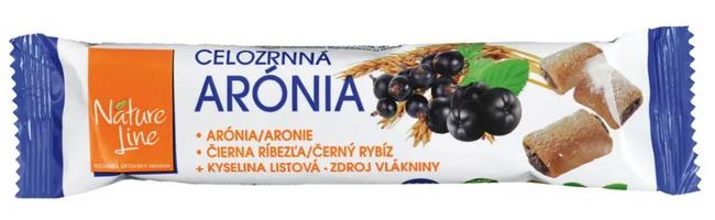 Nature Line Arónia celozrnné sušienky plnené náplňou z arónie a čiernych ríbezlí - Klas