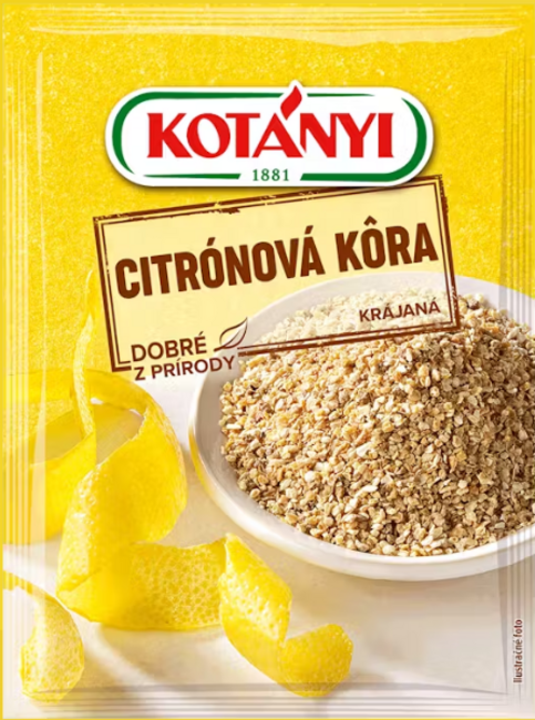 Kotányi Citrónová kôra krájaná 14 g - Klas