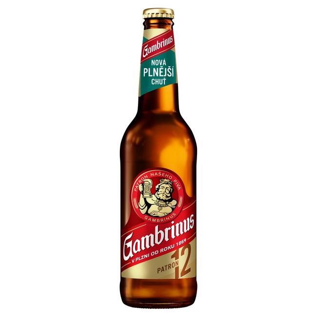 Gambrinus 12 % pivo ležiak svetlý 500 ml fľaša - Klas