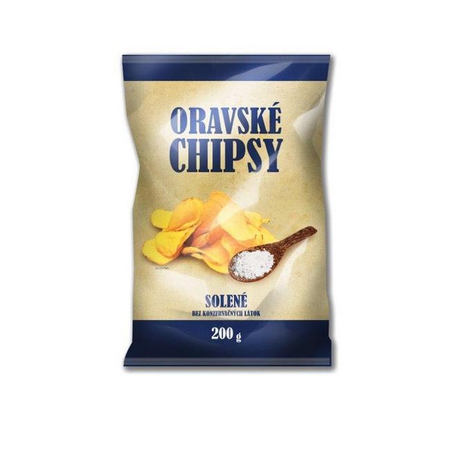 Oravské Chipsy Solené 200 g - Klas