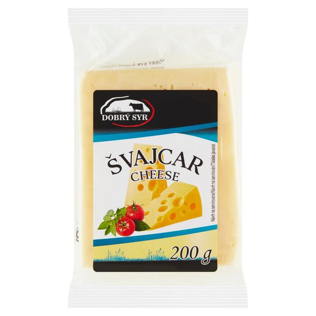 Dobrý Syr Svajcar syr ementálskeho typu 200 g - Klas