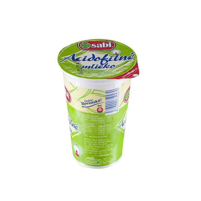 Sabi Acidofilné mlieko 250 g - Klas