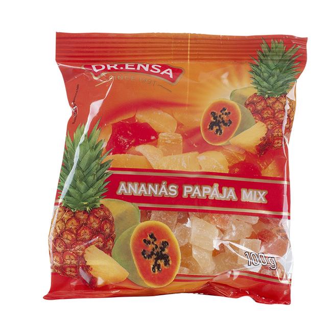 Dr.Ensa Mix ananás-papája sušené kandizované ovocie 100 g - Klas