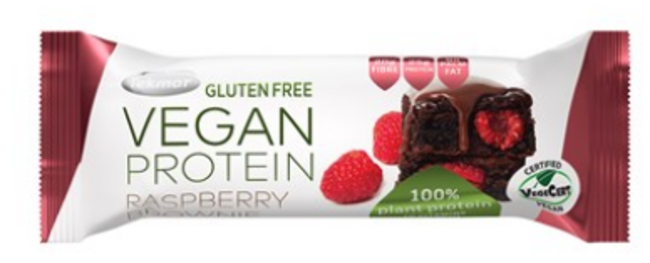 Tekmar Vegan tyčinka protein brownie a malina 40 g - Klas