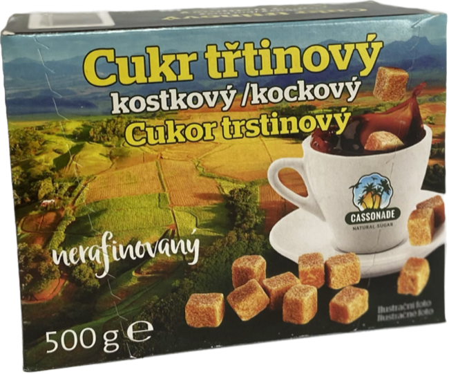 Kávoviny Cukor trstinový kockový 500 g - Klas