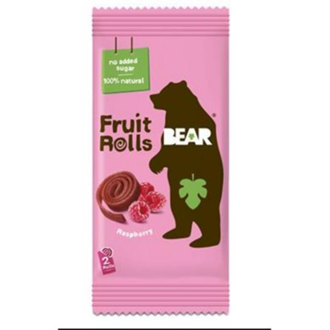 BEAR malinové ovocné rolky 20g - Klas