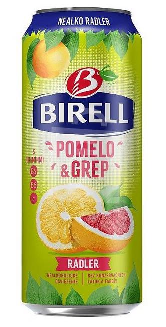 Birell 0.0% Pomelo & grep miešaný nealkoholický nápoj 500 ml plechovka - Klas