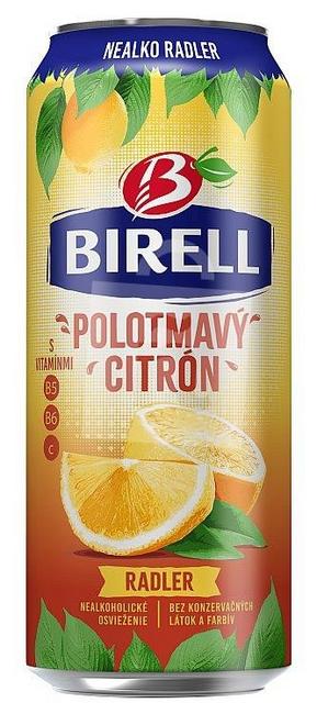 Birell 0.0% Polotmavý citrón miešaný nealkoholický nápoj 500 ml plechovka - Klas