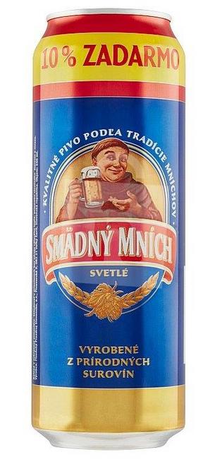 Smädný Mních 10% pivo výčapné svetlé 550 ml plechovka - Klas