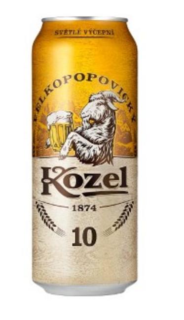 Velkopopovický Kozel plech 10% pivo výčapné svetlé 500 ml - Klas