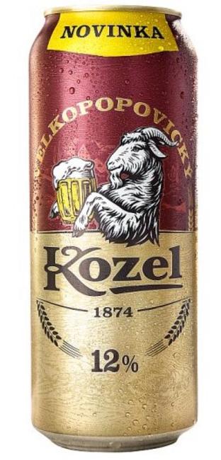 Veľkopopovický Kozel 12% pivo výčapné svetlé plech 500 ml - Klas