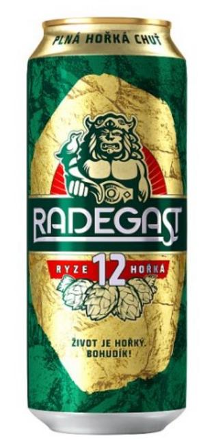 Radegast 12° pivo rýdzo horké plechovka 500 ml - Klas