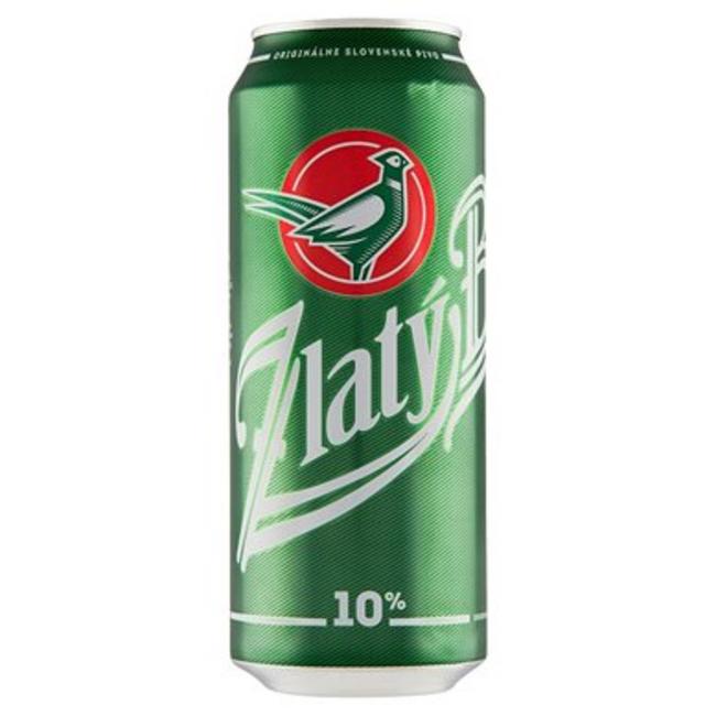 Zlatý Bažant 10% svetlé výčapné pivo 500 ml plech - Klas