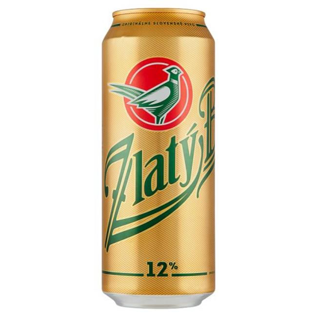 Zlatý Bažant 12% pivo svetlý ležiak 500 ml plech - Klas