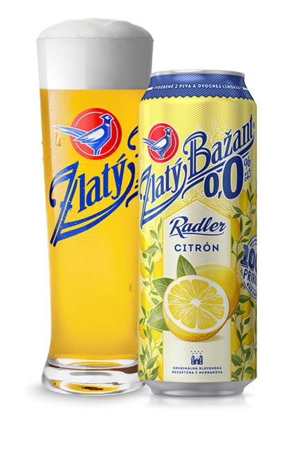 Zlatý Bažant Radler Citrón 0,0% 500 ml plech - Klas