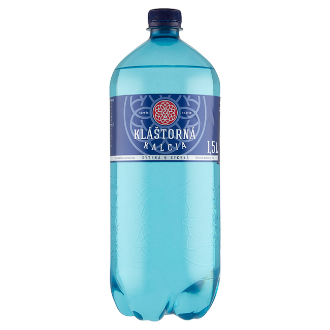 Kláštorná Kalcia minerálna voda sýtená 1,5 l - Klas