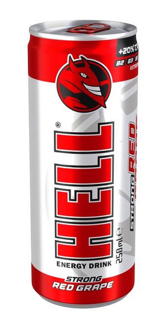 Hell Strong Red grape energy drink 250 ml - Klas