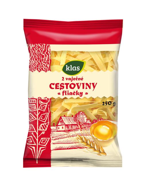Klas dvojvaječné cestoviny fliačky 250 g - Klas