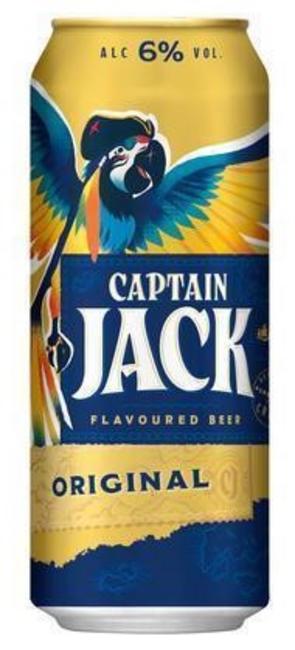 Captain Jack špeciálny ležiak svetlý s chuťou Original 500ml plech - Klas