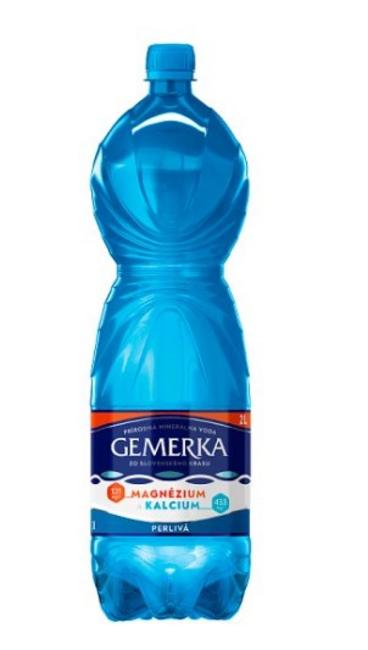 Gemerka Magnézium + vápnik prírodná minerálna voda perlivá 2 l - Klas