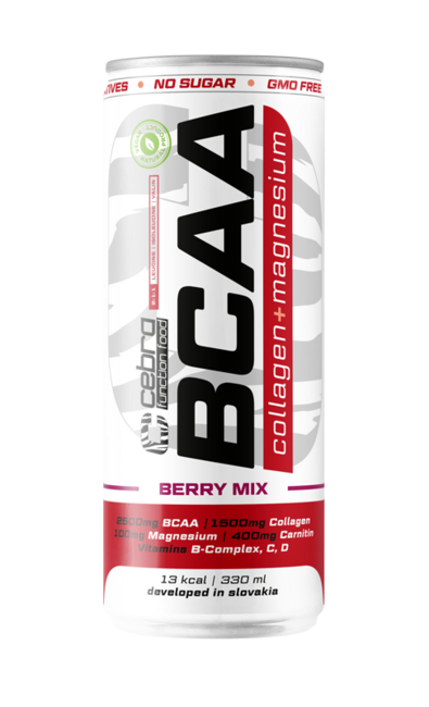 Cebra nápoj BCAA kolagén berry mix 330 ml - Klas