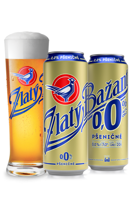 Zlatý Bažant Radler 0,0 % pšeničné 500ml plech - Klas