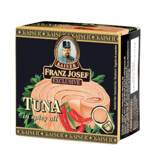 Franz Josef tuniak kúsky v oleji s chilli príchuťou 80g - Klas