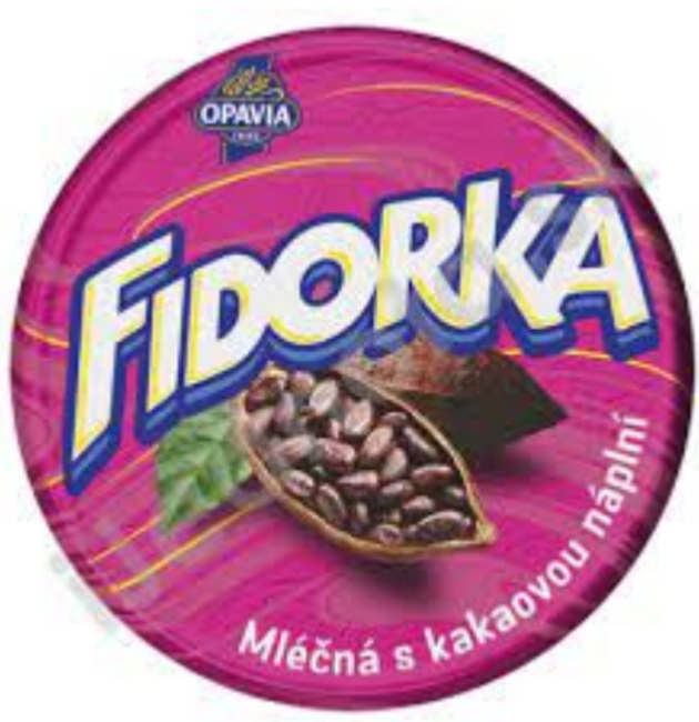 Opavia Fidorka Oblátka kakaová mliečna čokoláda 30 g - Klas