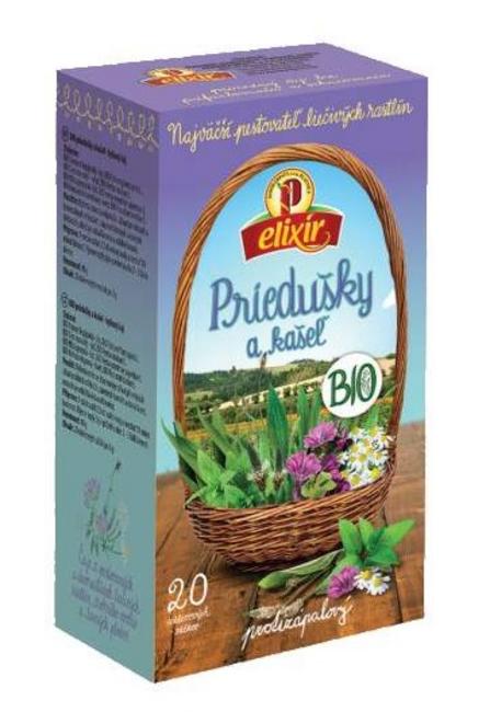 Agrokarpaty Elixír čaj bylinný priedušky a kašeľ BIO 40g - Klas
